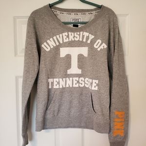 PINK crew/ scoop neck  sweatshirt UT Tennessee M
